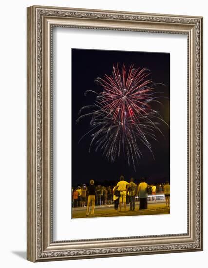 Austria, Vienna, Fireworks, Festival of Lights, Night-Gerhard Wild-Framed Photographic Print