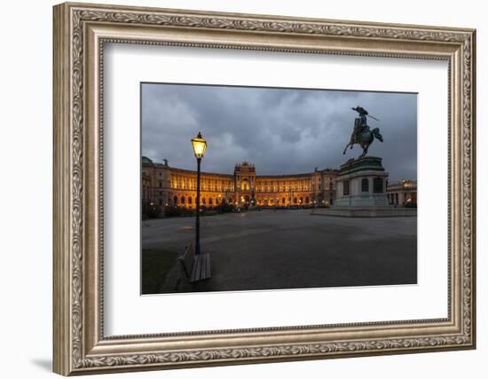 Austria, Vienna, Heldenplatz, Hofburg, Equestrian Statue Archduke Charles-Gerhard Wild-Framed Photographic Print