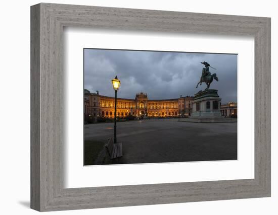 Austria, Vienna, Heldenplatz, Hofburg, Equestrian Statue Archduke Charles-Gerhard Wild-Framed Photographic Print