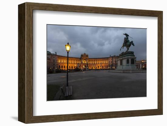 Austria, Vienna, Heldenplatz, Hofburg, Equestrian Statue Archduke Charles-Gerhard Wild-Framed Photographic Print