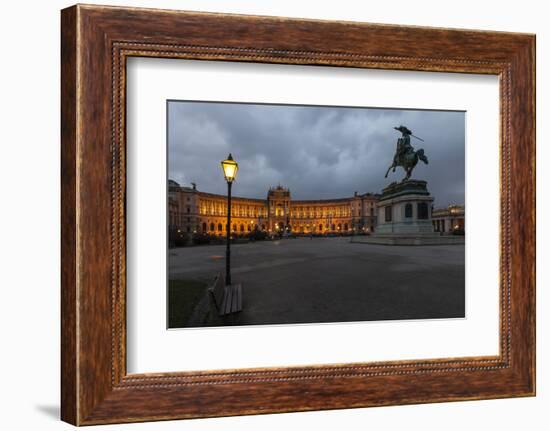 Austria, Vienna, Heldenplatz, Hofburg, Equestrian Statue Archduke Charles-Gerhard Wild-Framed Photographic Print