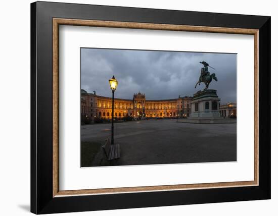 Austria, Vienna, Heldenplatz, Hofburg, Equestrian Statue Archduke Charles-Gerhard Wild-Framed Photographic Print