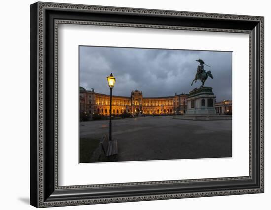 Austria, Vienna, Heldenplatz, Hofburg, Equestrian Statue Archduke Charles-Gerhard Wild-Framed Photographic Print