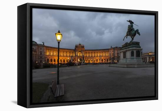 Austria, Vienna, Heldenplatz, Hofburg, Equestrian Statue Archduke Charles-Gerhard Wild-Framed Premier Image Canvas