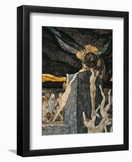 Austria, Vienna, Illustration of Dante Alighieri's Divine Comedy-null-Framed Giclee Print