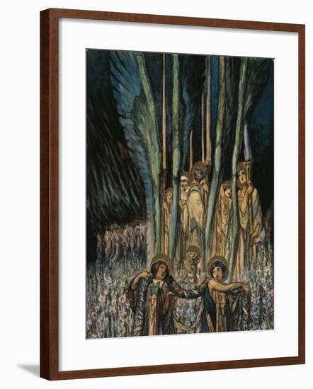 Austria, Vienna, Illustration of Dante Alighieri's Divine Comedy-null-Framed Giclee Print