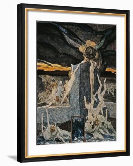 Austria, Vienna, Illustration of Dante Alighieri's Divine Comedy-null-Framed Giclee Print