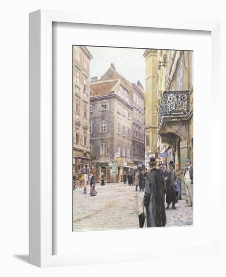 Austria, Vienna, Jewish Quarter in Vienna, 1906-Franz Richard Unterberger-Framed Giclee Print