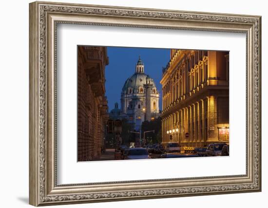 Austria, Vienna, Karlskirche (St. Charles's Church), Baroque, Musical Society-Gerhard Wild-Framed Photographic Print