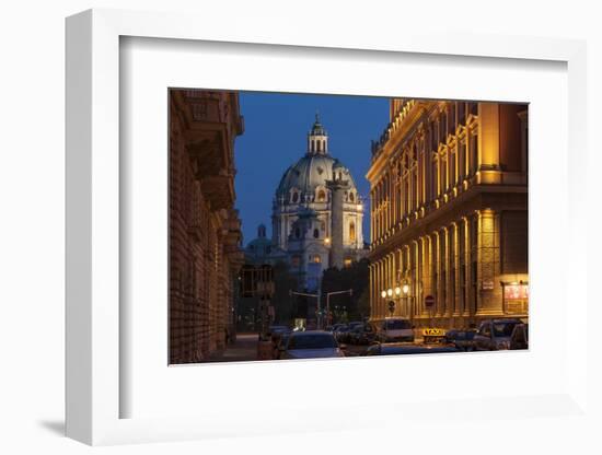 Austria, Vienna, Karlskirche (St. Charles's Church), Baroque, Musical Society-Gerhard Wild-Framed Photographic Print