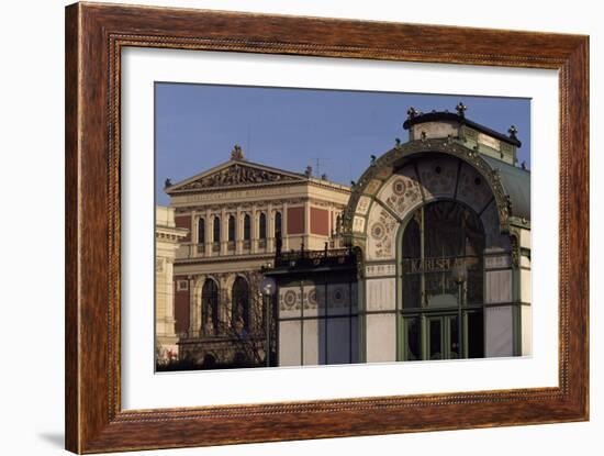 Austria, Vienna, Karlsplatz Underground Station, Designed Between 1894 and 1899-Otto Wagner-Framed Giclee Print