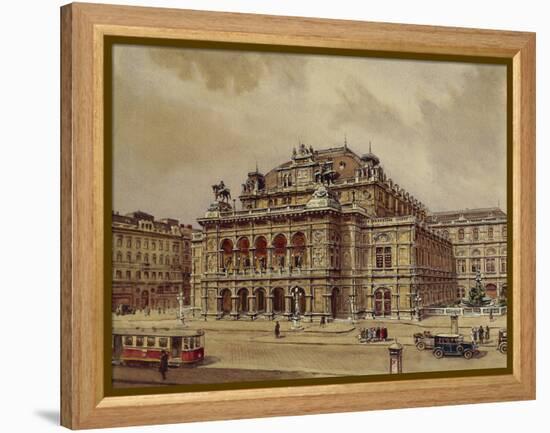 Austria, Vienna, Opera House-null-Framed Premier Image Canvas