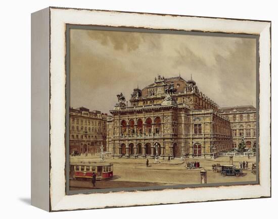 Austria, Vienna, Opera House-null-Framed Premier Image Canvas