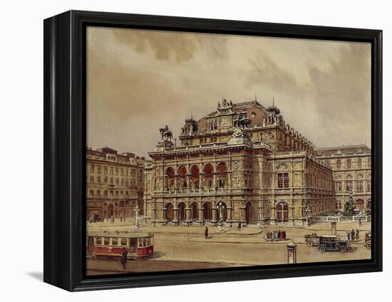 Austria, Vienna, Opera House-null-Framed Premier Image Canvas