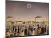 Austria, Vienna, Painting of Total Eclipse of Sun of July 8, 1842-null-Mounted Giclee Print