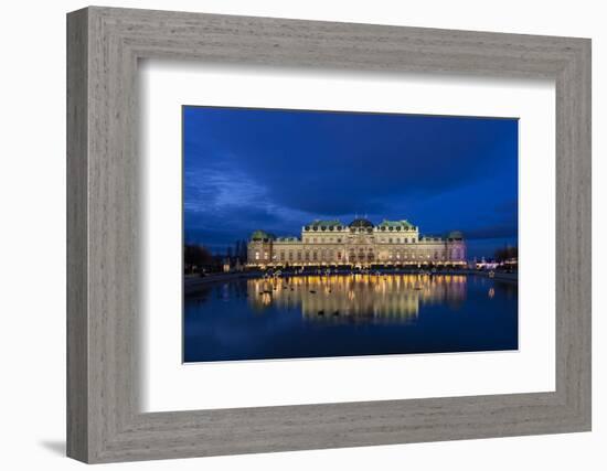 Austria, Vienna, Palace Belvedere, Christmas Market, Christmas Lighting-Gerhard Wild-Framed Photographic Print