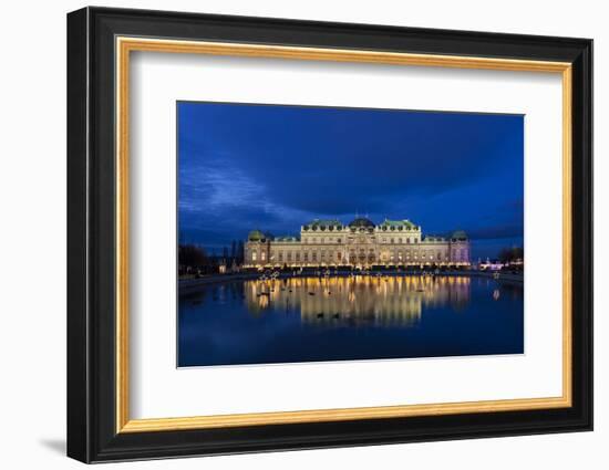 Austria, Vienna, Palace Belvedere, Christmas Market, Christmas Lighting-Gerhard Wild-Framed Photographic Print