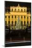 Austria, Vienna, Palace Schšnbrunn, Christmas Market, Christmas-Tree, Evening-Mood, Light-Tracks-Rainer Mirau-Mounted Photographic Print