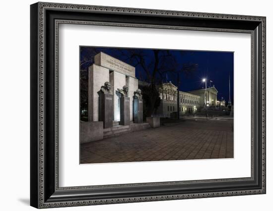 Austria, Vienna, Parliament, Monument of the Republic-Gerhard Wild-Framed Photographic Print