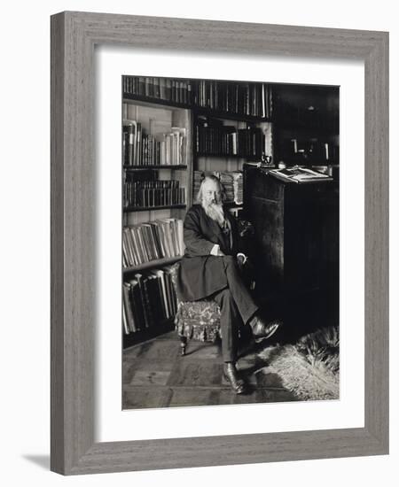 Austria, Vienna, Portrait of German Composer, Pianist and Conductor, Johannes Brahms in Home-null-Framed Giclee Print