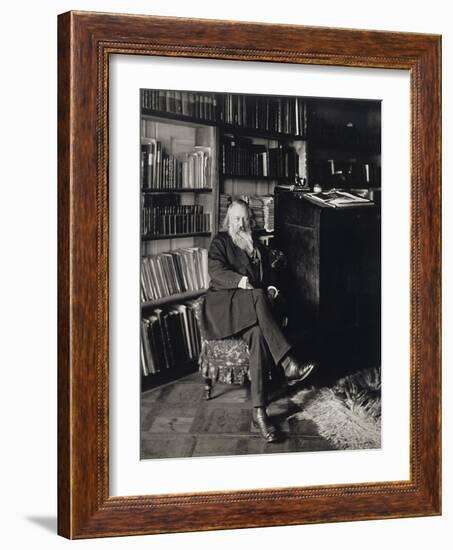 Austria, Vienna, Portrait of German Composer, Pianist and Conductor, Johannes Brahms in Home-null-Framed Giclee Print