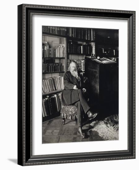 Austria, Vienna, Portrait of German Composer, Pianist and Conductor, Johannes Brahms in Home-null-Framed Giclee Print