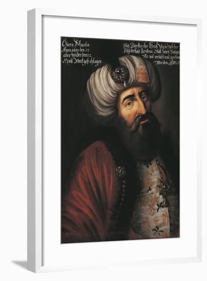 Austria, Vienna, Portrait of Kara Mustafa, Grand Vizier of Mohammed IV--Framed Giclee Print