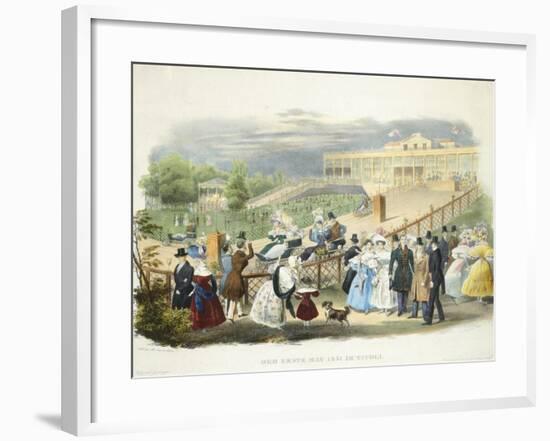 Austria, Vienna, Schonbrunn Palace, Wheelchairs Race at Tivoli Pavilion, 1831-null-Framed Giclee Print