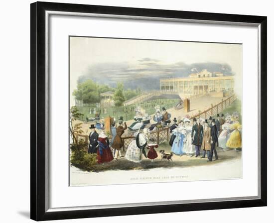 Austria, Vienna, Schonbrunn Palace, Wheelchairs Race at Tivoli Pavilion, 1831-null-Framed Giclee Print