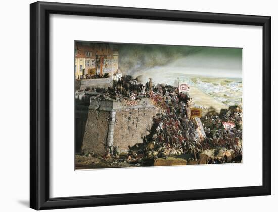 Austria, Vienna, Turkish Kara Mustafa Troops Lay Siege to Vienna, 1683, Diorama-null-Framed Giclee Print