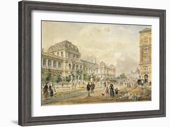 Austria, Vienna, Vienna University Building Seen from Ringstrasse-null-Framed Giclee Print