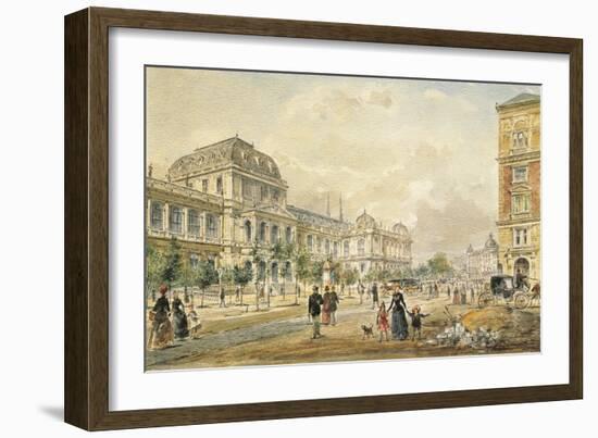 Austria, Vienna, Vienna University Building Seen from Ringstrasse-null-Framed Giclee Print