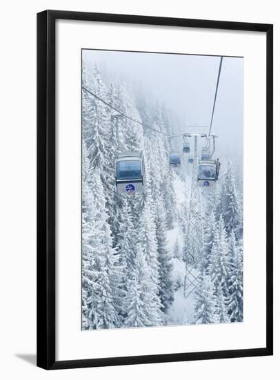 Austria, Vorarlberg, Montafon, Silvretta Novas, Seilschwebebahn-Dietmar Walser-Framed Photographic Print