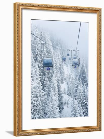 Austria, Vorarlberg, Montafon, Silvretta Novas, Seilschwebebahn-Dietmar Walser-Framed Photographic Print