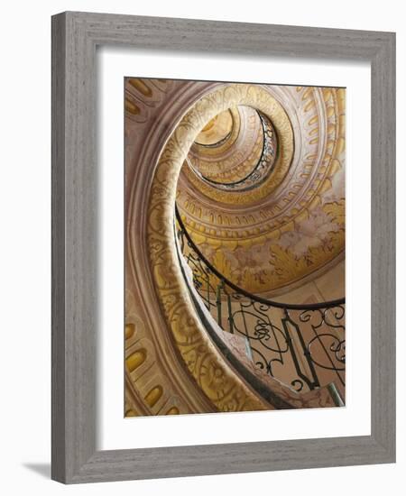 Austria, Wachau, Melk, the Abbey, Stairway in the Abbey-Steve Vidler-Framed Photographic Print