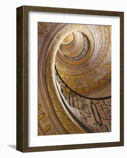 Austria, Wachau, Melk, the Abbey, Stairway in the Abbey-Steve Vidler-Framed Photographic Print