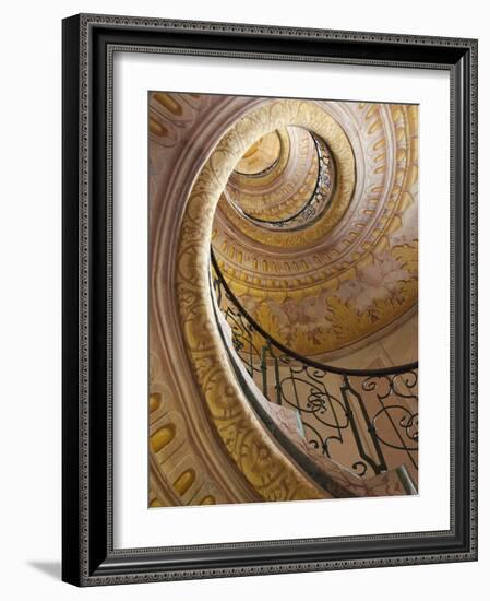 Austria, Wachau, Melk, the Abbey, Stairway in the Abbey-Steve Vidler-Framed Photographic Print