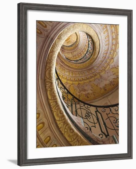 Austria, Wachau, Melk, the Abbey, Stairway in the Abbey-Steve Vidler-Framed Photographic Print