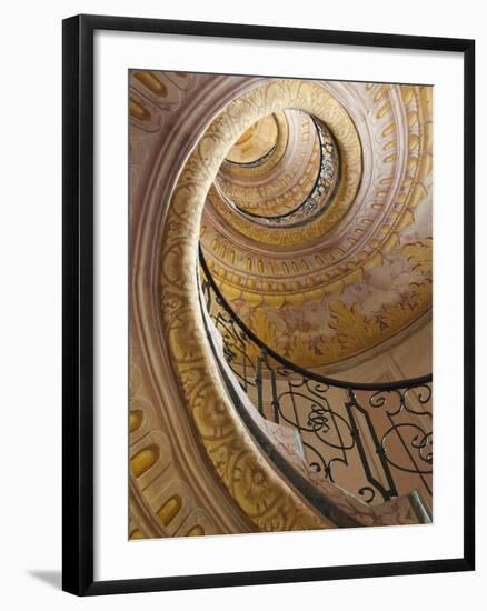 Austria, Wachau, Melk, the Abbey, Stairway in the Abbey-Steve Vidler-Framed Photographic Print