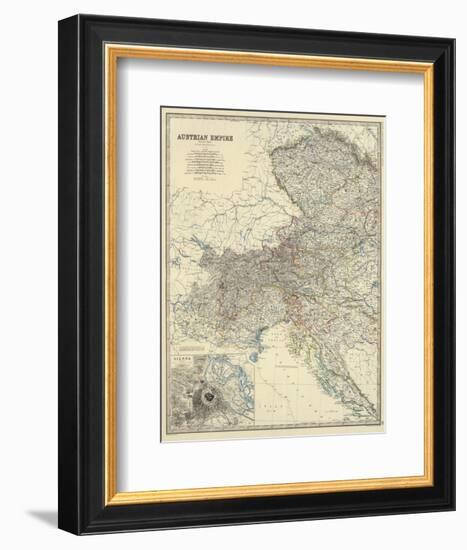 Austria West, c.1861-Alexander Keith Johnston-Framed Art Print