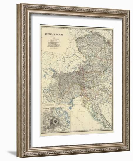 Austria West, c.1861-Alexander Keith Johnston-Framed Art Print