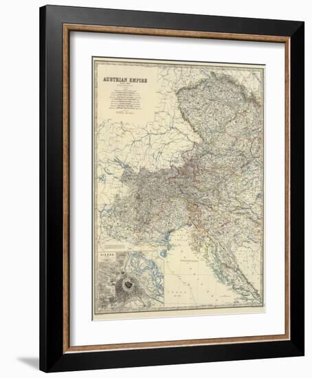 Austria West, c.1861-Alexander Keith Johnston-Framed Art Print