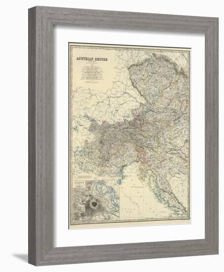 Austria West, c.1861-Alexander Keith Johnston-Framed Art Print