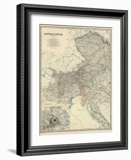 Austria West, c.1861-Alexander Keith Johnston-Framed Art Print