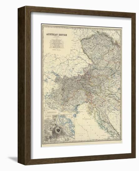 Austria West, c.1861-Alexander Keith Johnston-Framed Art Print