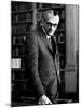 Austrian Born Mathematician Kurt Godel in Serious Portrait at Institute of Advanced Study-Alfred Eisenstaedt-Mounted Premium Photographic Print