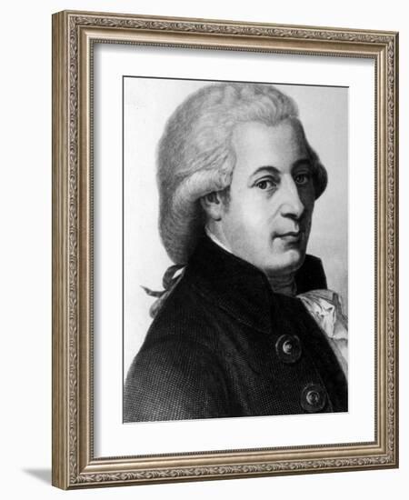 Austrian Composer Wolfgang Amadeus Mozart-null-Framed Photographic Print