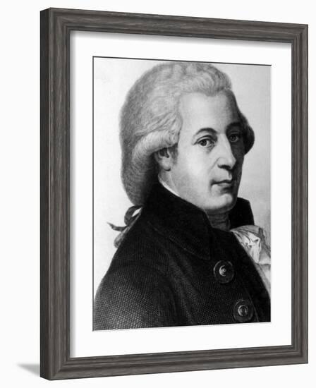 Austrian Composer Wolfgang Amadeus Mozart-null-Framed Photographic Print