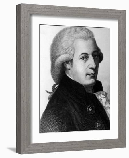 Austrian Composer Wolfgang Amadeus Mozart-null-Framed Photographic Print