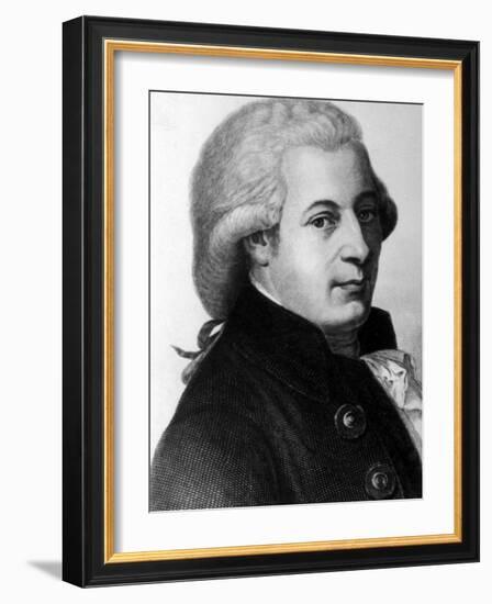 Austrian Composer Wolfgang Amadeus Mozart-null-Framed Photographic Print